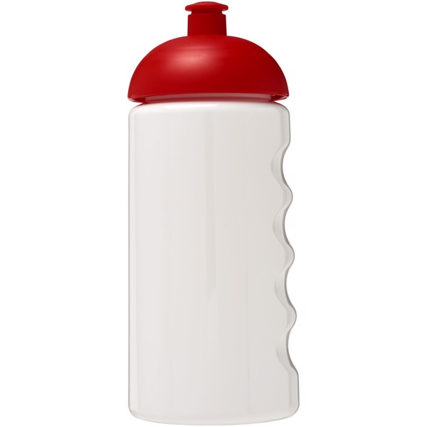 Bidon H2O Bop® o pojemności 500 ml z wypukłym wieczkiem - Biały / Czerwony