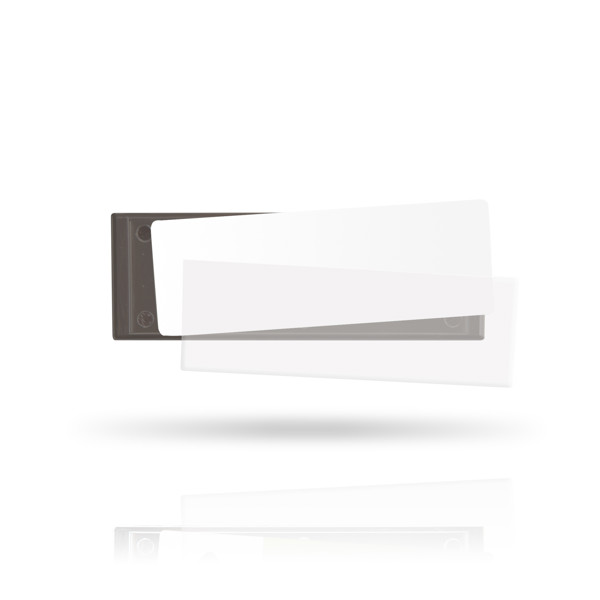 Crachá De Identificação Id Plate Com Íman - Antracite