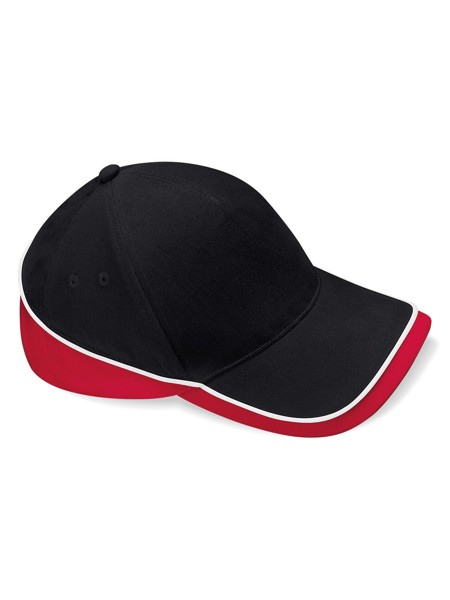 Teamwear Competition Cap - Black / Classic Red / White
