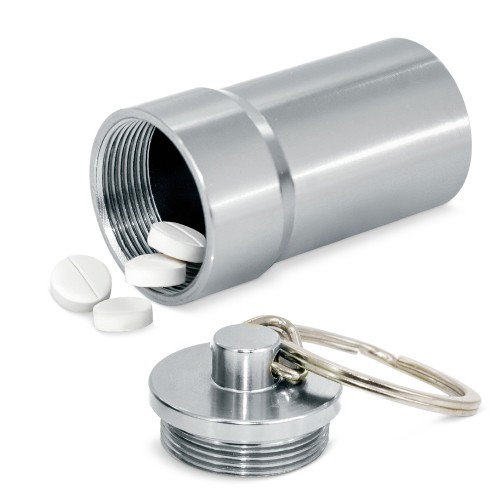 PORTE-CLÉS EN ALUMINIUM "RUNY" - Argent