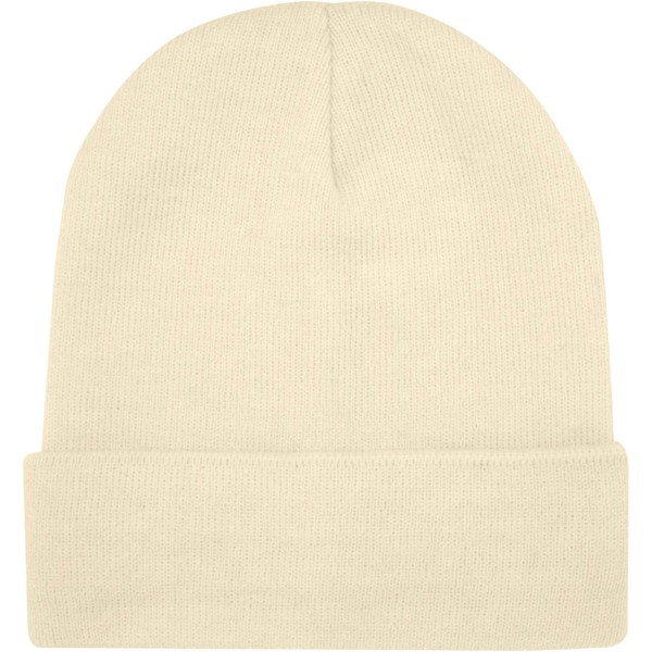 Gorro acrílico monocapa com borda dupla dobrada "Irwin" - Arenito