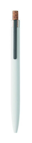 Recycled aluminium pen Bergamo + - White