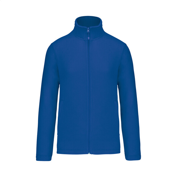 Veste polaire à fermeture éclair longue KA9102 - Bleu / M