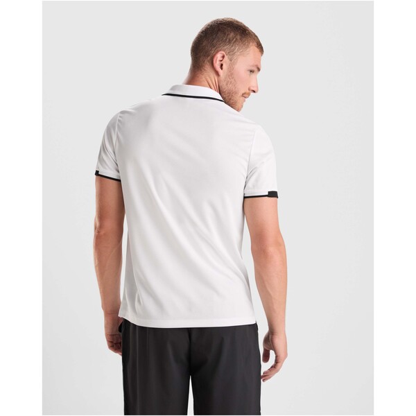 Polo sportiva a maniche corte da uomo da 150 g/m² Tamil - Rosso / Bianco / L