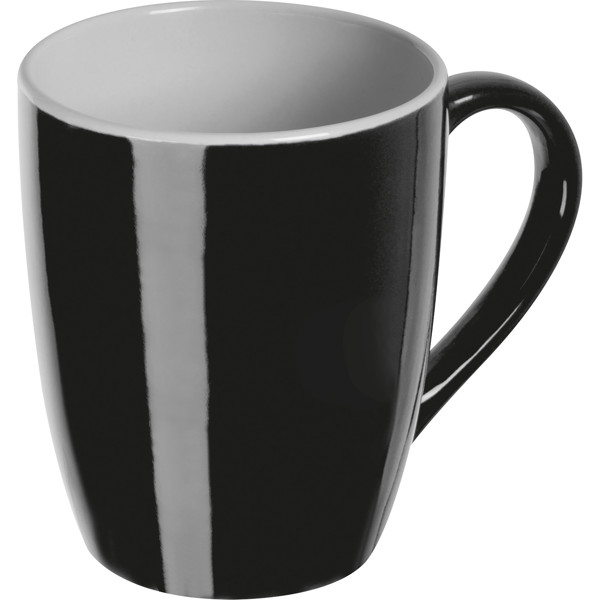 Colored ceramic cup AUSTIN - Black