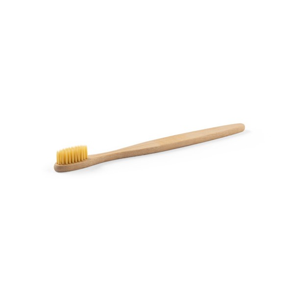 DELANY. Brosse à dents avec corps en bambou et dents en nylon - Naturel