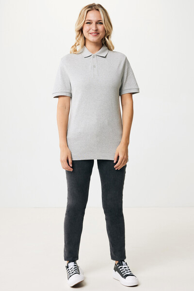 Polo tričko IQONIQ Yosemite z recykl. bavlny - Heather Grey / L