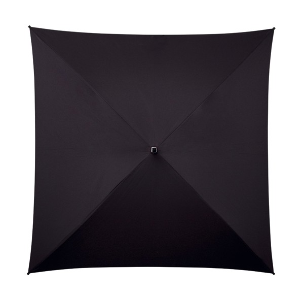 FALCONE - Parapluie compltement carr - Manuel - Impermable au vent -  130 cm - Noir