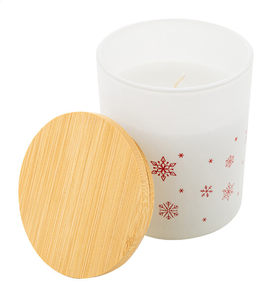 Weihnachtskerze Jouluz, Vanille - Weiß
