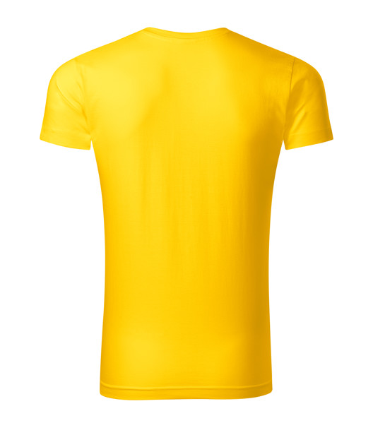 Tričko Pánské Malfini® Slim Fit V-Neck - Žlutá / 2XL