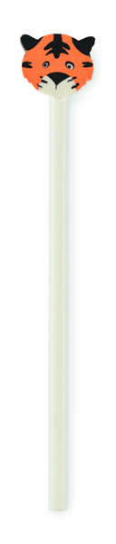 Holzbleistift mit Radiergummi Circo - Weiß