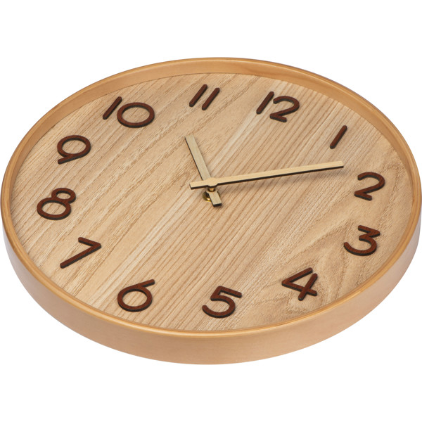 Wooden wall clock CATHERINE - Beige