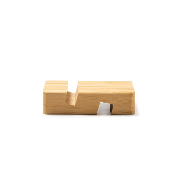Soporte para móvil personalizado de bambú