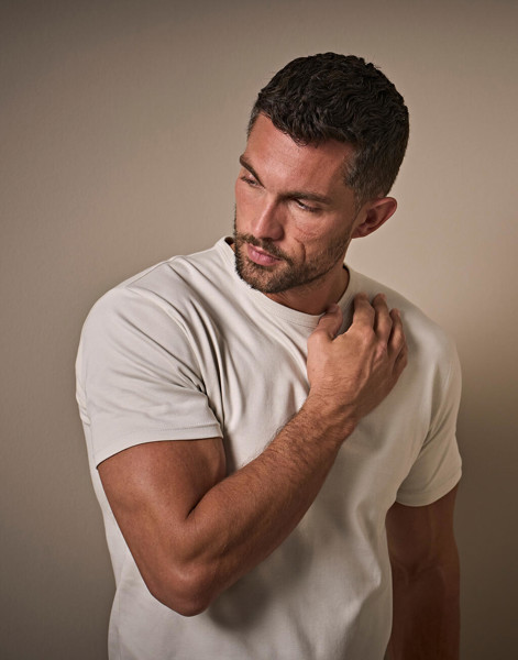 Mens Interlock T-Shirt - Powder Grey / M