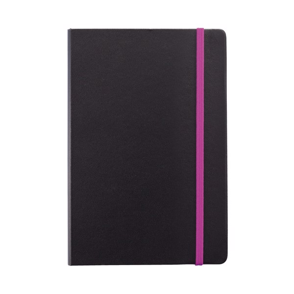 Deluxe hardcover A5 notebook with coloured side