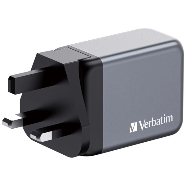 Verbatim GaN cestovní adaptér GNC-65, 2xUSB-C PD 65W