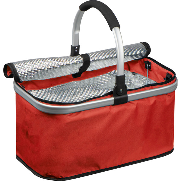 Shopping basket with cooling compartment RAQUEL - Red