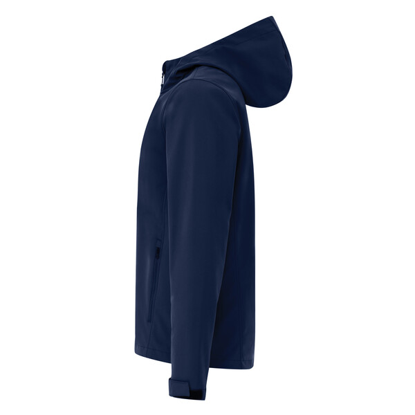 Pánská soft shell bunda IQONIQ Makalu z recykl. polyesteru - Námořní Modř / XXXL