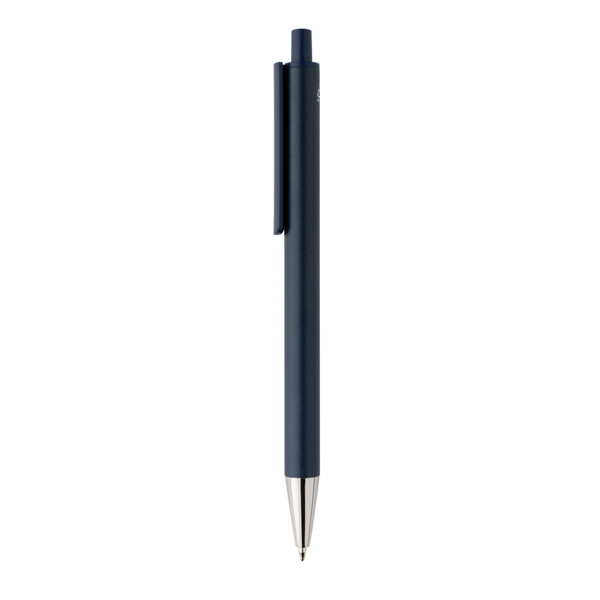 Stylo en aluminium recyclé certifié RCS Amisk - Bleu