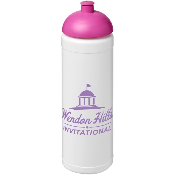 Sportovní láhev s kupolovitým víčkem Baseline® Plus 750 ml - Bílá / Růžová