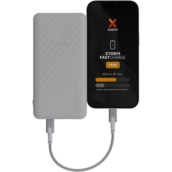 Xtorm XG210 Go2 15 W 10.000 mAh hurtigopladende powerbank - Hvid
