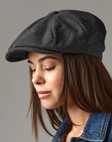 Melton Wool Baker Boy - Charcoal Marl / L/XL