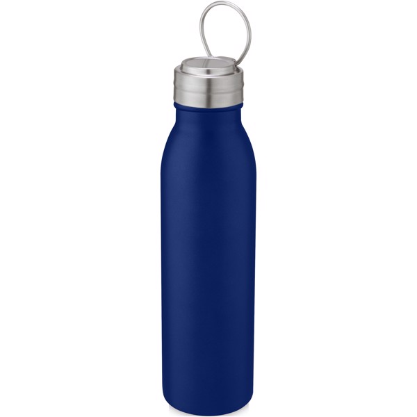 Bouteille de sport Harper 700 ml en acier inoxydable avec boucle métallique - Bleu minéral