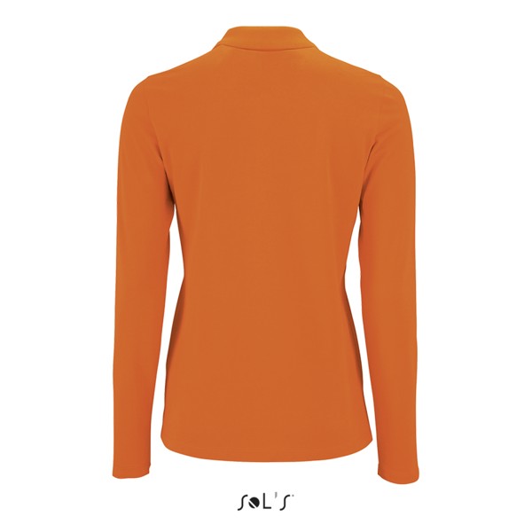 Sol's Perfect Lsl Women - Long-Sleeve Piqué Polo Shirt - Orange / XL