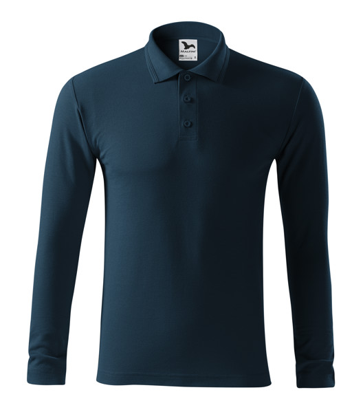 Polokošile Pánská Malfini® Pique Polo Ls - Námořní Modrá / M