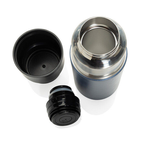 Bouteille isotherme 500ml avec tasse Thermocup RCS - Bleu Marine