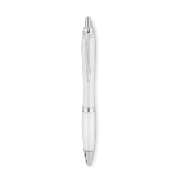 Stylo à bille en RPET Rio Rpet - Blanc Transparent