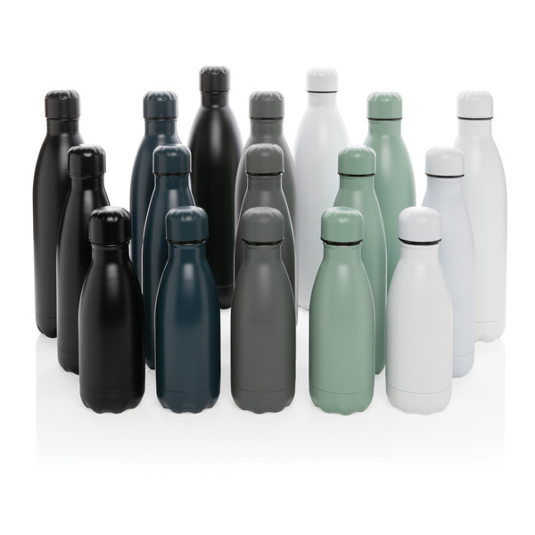 Solid colour vacuum stainless steel bottle 500 ml - White