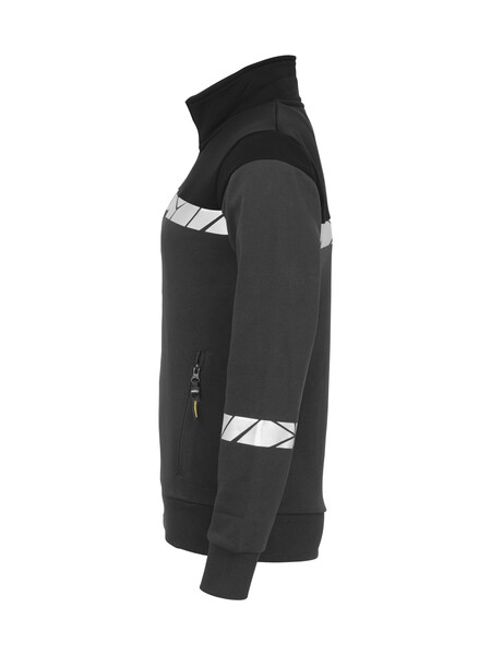 7105 FULL ZIP SWEATSHIRT LADY PGL Grey/Black XXL