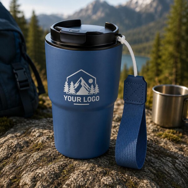 Gobelet thermos double paroi Louisa | 320 ml - bleu
