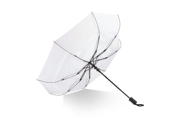 Daintree 190T Pongee 21.5" Foldbar vindtæt paraply Auto open - Hvid