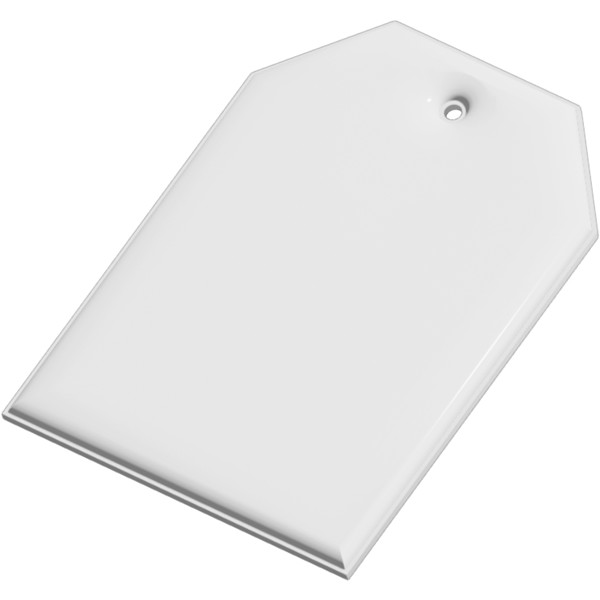Gancio catarifrangente per etichetta in TPU con catenella RFX™ - Bianco