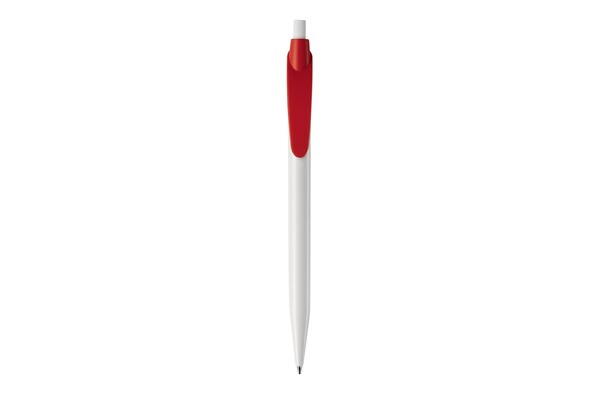 Cosmo ball pen hardcolour - White / Red