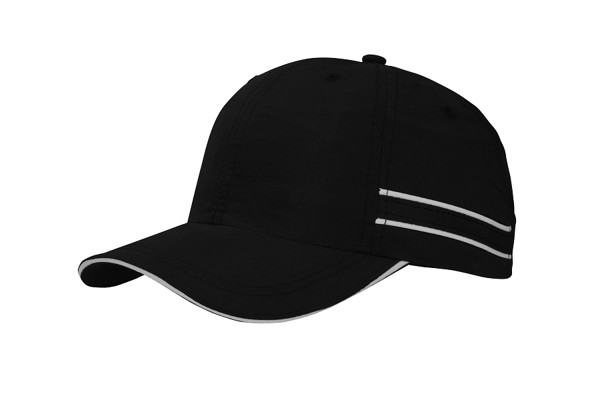 4077 - baseball cap - black/white