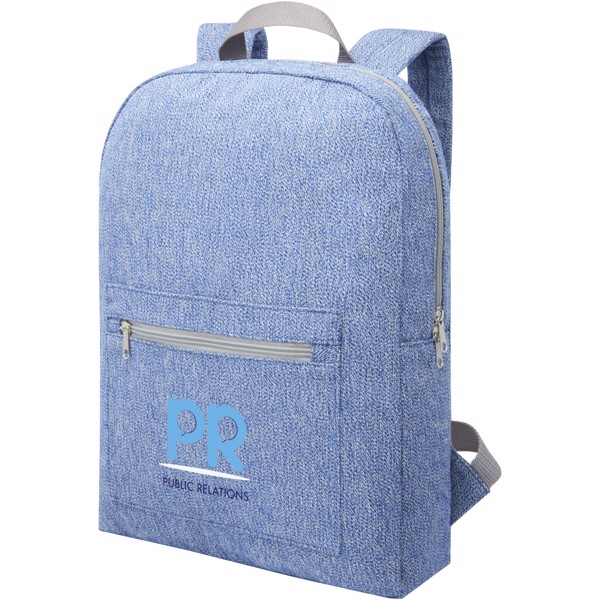 Pheebs 450 g/m² recycled cotton and polyester backpack 10L - Heather Navy