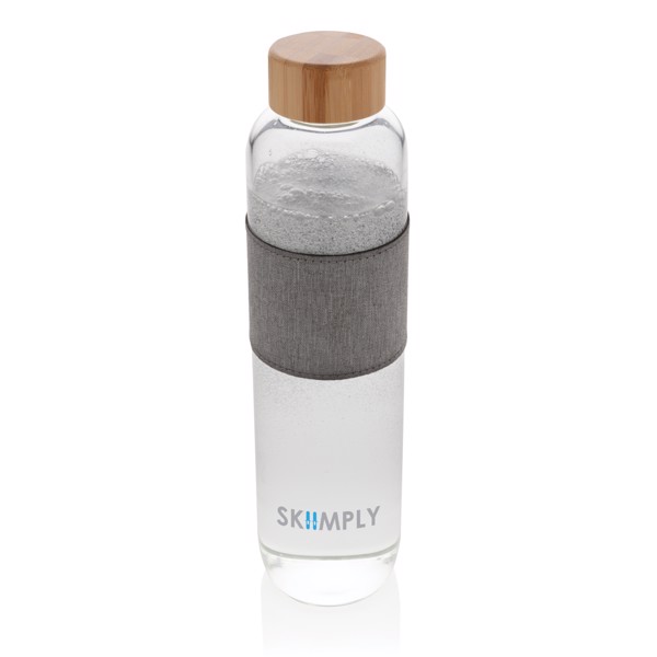 Xd Collection glass bottle,750ml bamboo lid