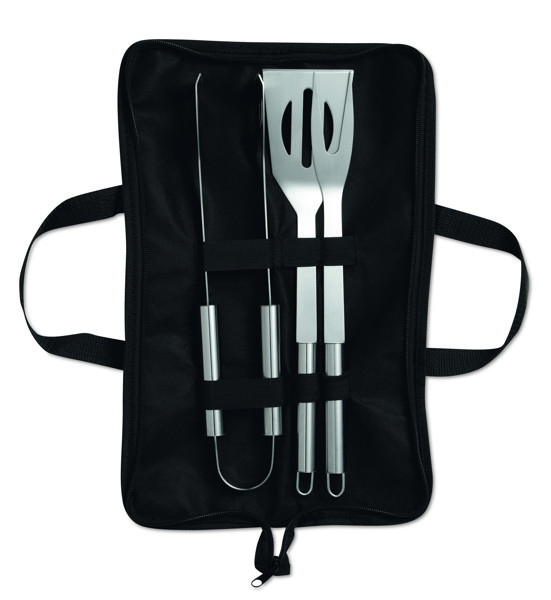 3 Barbecue tools in pouch Shakes