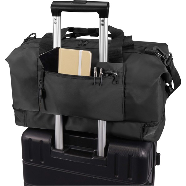 Trip Aware™ recycelte Reisetasche 42L - schwarz