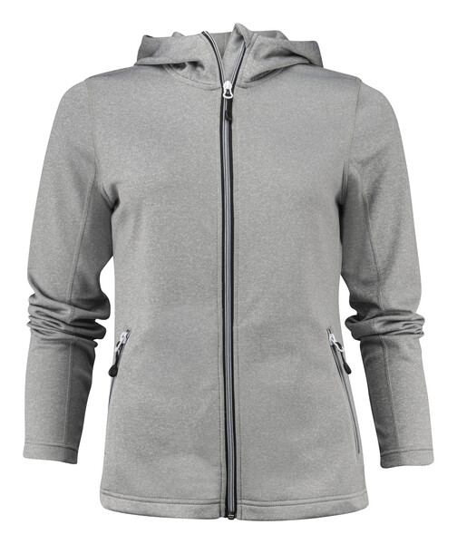 Layback Lady Hooded Jacket Grey Melange 3XL