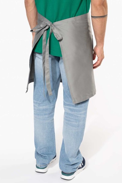 Polycotton Mid-Length Apron - White
