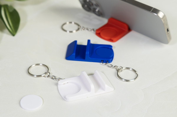 Rabs Trolley Coin Keyring Hoken - White