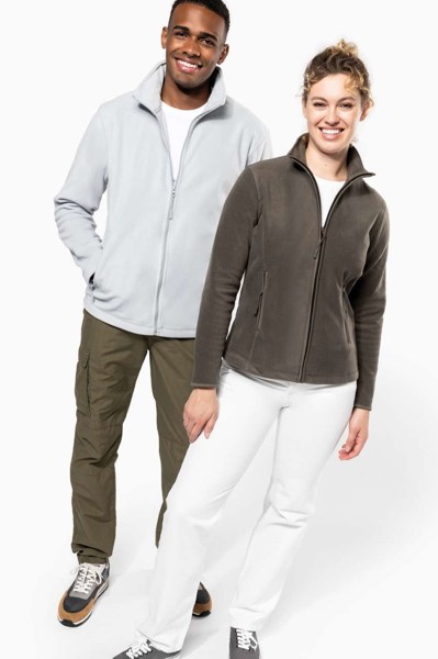 Maureen - Ladies' Full Zip Microfleece Jacket - White / XL