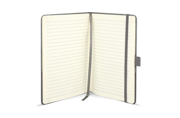 Carnet de notes en cuir thermo A5 - Gris