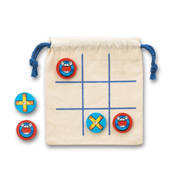 CROSSES. Klasické piškvorky. Desetidílná dřevěná sada