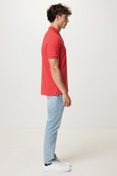 Polo en coton piqué et recyclé Iqoniq Yosemite - Luscious Red / XXXL