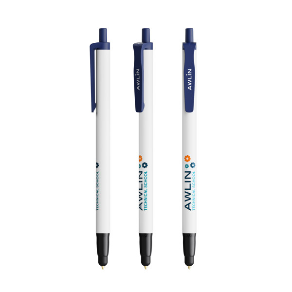 BIC® Clic Stic Stylus Ecolutions® Stylo-bille - Bleu Marine Recyclé